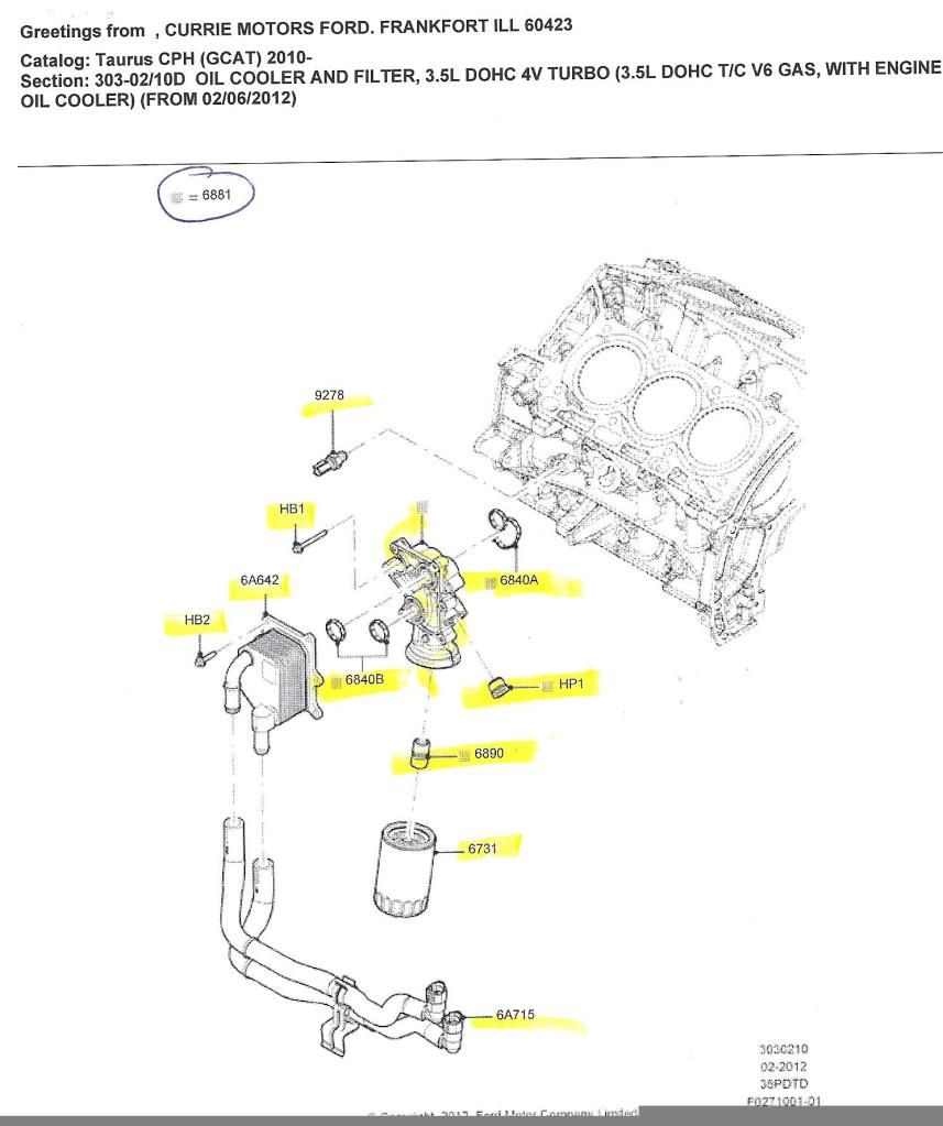 Ford Racing Oil Filter Filter? EcoBoost SHO & MKS Maintenance